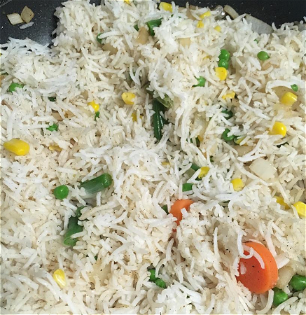 Rijst met groenten 